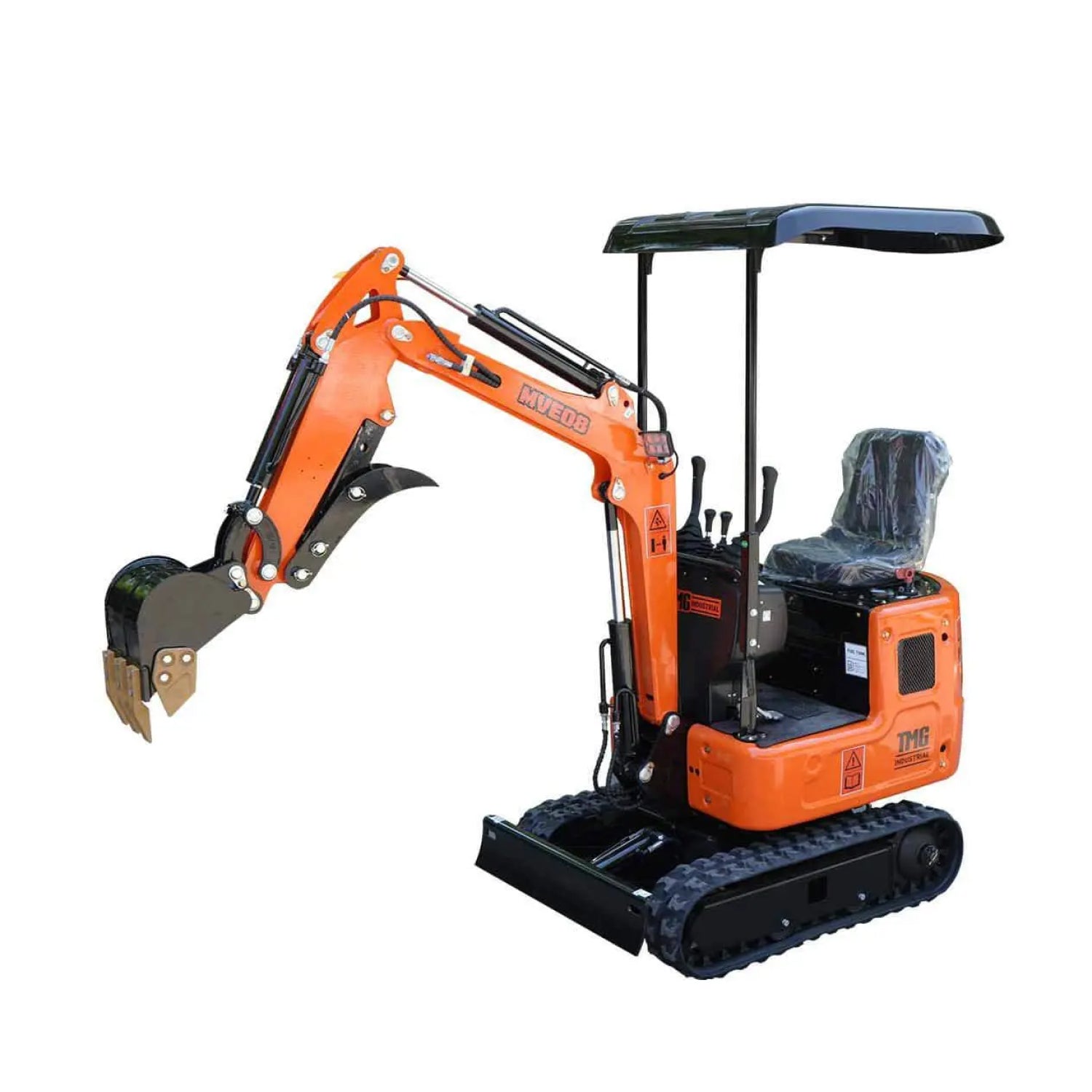 Compact Mini Excavator, 13.5 HP Briggs & Stratton XR Gas Engine, 61-½" Max. Digging Depth, 1900 Lb Operating Weight TMG-MVE08