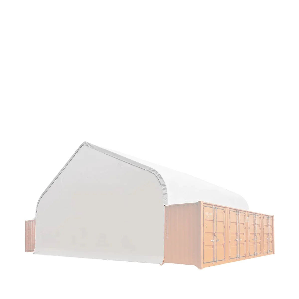 Back End Wall Kit for 8'6" Standard Containers for TMG DTE40C Snow Series™ Container Shelters, Straight Wall and Peak Roof, TMG-DTE40BW8V