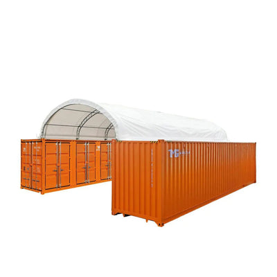 TMG Heavy Series™ 20' x 40' Dual Truss Container Shelter with Heavy Duty 17 oz PVC Cover, TMG-DT2041CV (Previously DT2040CV)