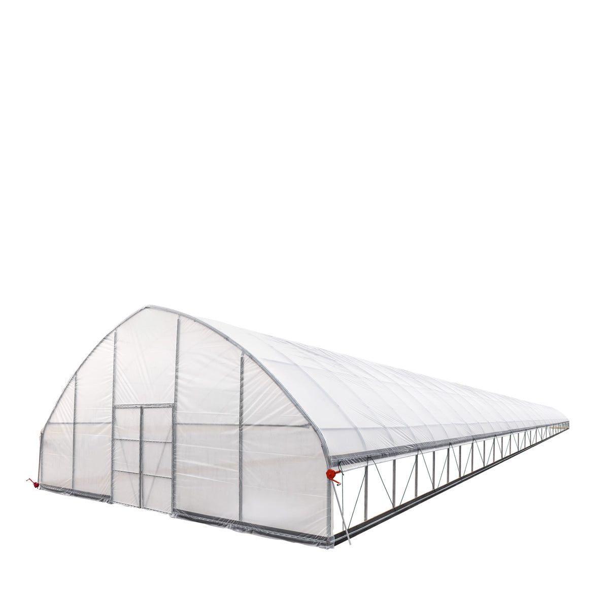 30' x 120' Commercial Tunnel Greenhouse with 6 Mil Clear Poly Covers and Roll-Up Sides TMG-GH30120-V2 (Previously GH30120)