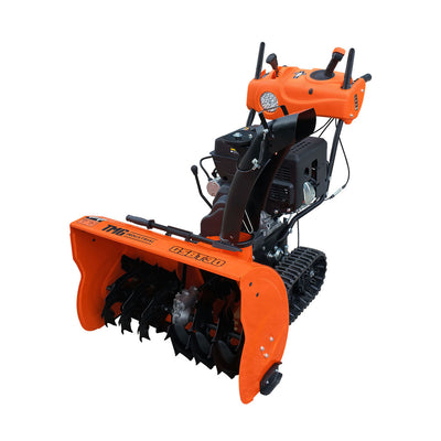 30" Track Drive Snow Blower, 375cc 13 HP Gas Engine, Electric Start, Serrated Auger, Joystick, LED Light, Heated Handlebar, TMG-GSBT30