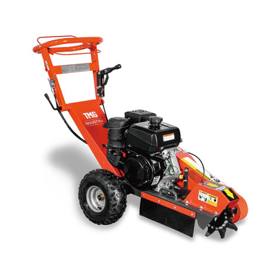 Walk Behind Gas Powered Stump Grinder, 9 Carbide Teeth, 24" Cutting Capacity, 15 HP Gasoline Engine, TMG-GSG9EL