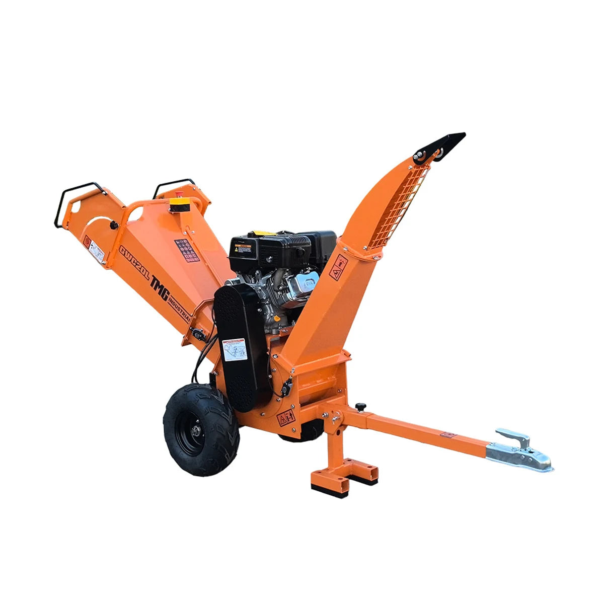4-3/4" Wood Chipper with 14 HP Gas Engine, Electric Start, 2" Hitch Tow-Behind, TMG-GWC20L