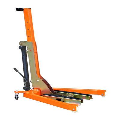TMG Industrial 1100-lb Mobile Motorcycle Lift, 18” Max. Lift Height, Wide Base Platform, Foot Pedal Operation, Hydraulic Pump, TMG-ALM50