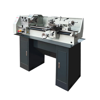 10" x 28" Compact Bench Lathe, 750 W Motor, 105-1650 RPM, Automatic Feed, Metric & Imperial Threading, TMG-MT10BL