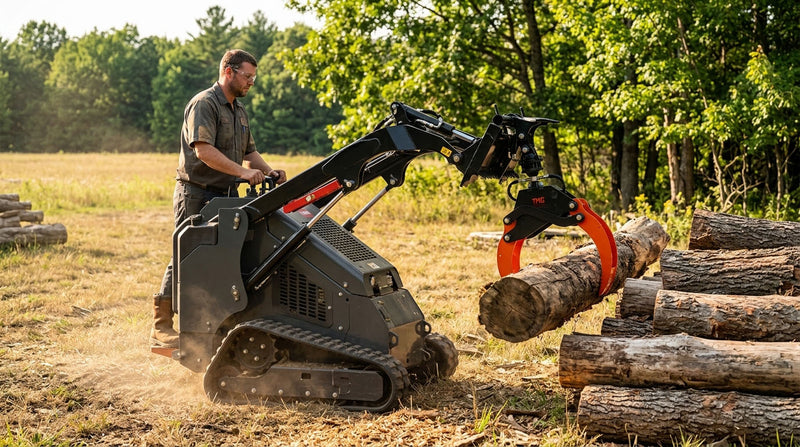 Tackling Heavy Brush & Logs with the TMG-SLG59 Rotating Grapple