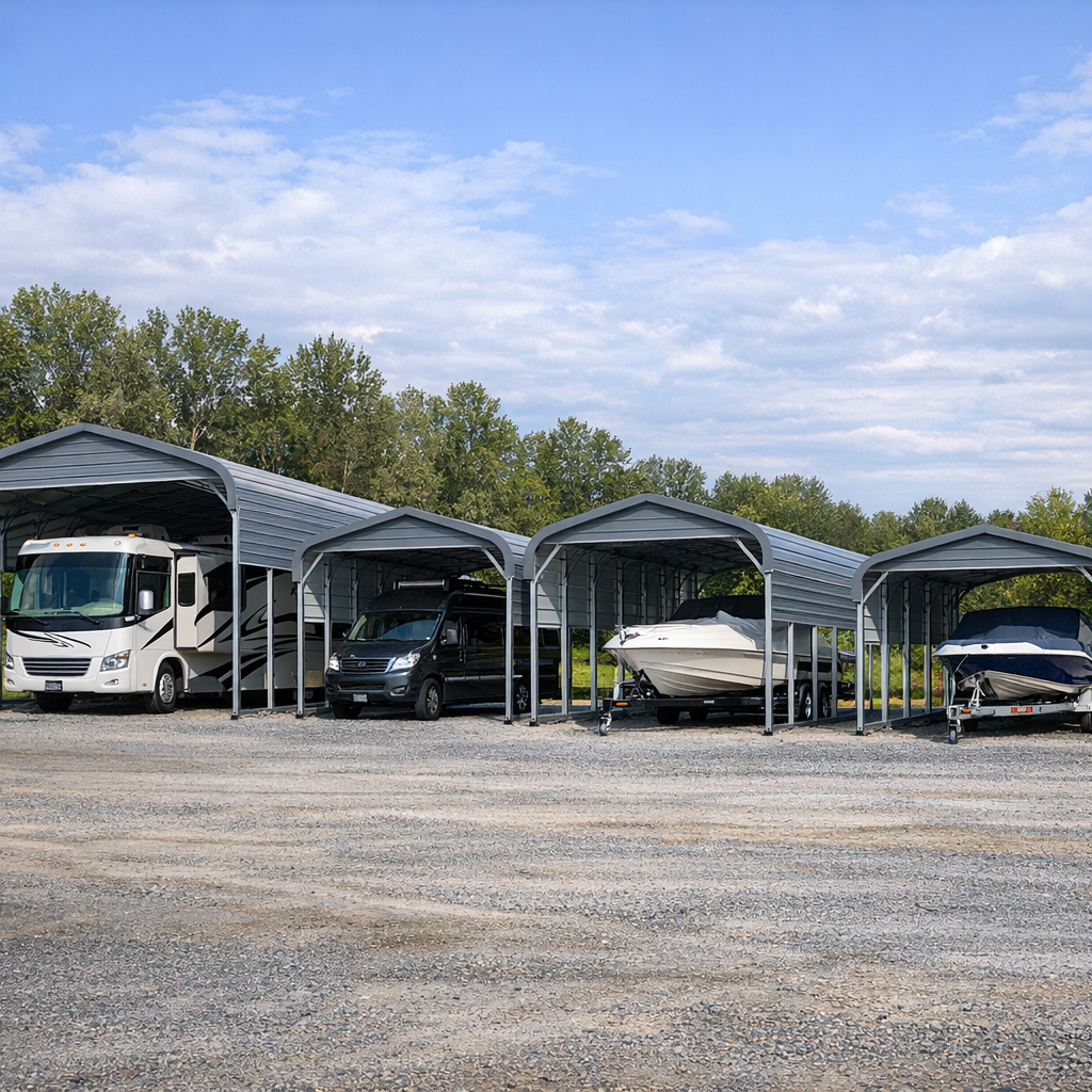 Understanding the Features of Metal Shed Shelters for RVs