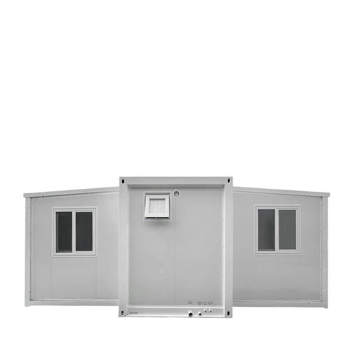 TMG Industrial 20’ Expandable Container Home, 2 Bedrooms, Living Room, Kitchen, Bathroom, 3” EPS Sandwich Panels, Plumbing Ready, TMG-SCE25