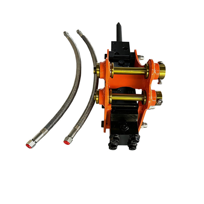1-3/8" Hydraulic Breaker, ½" Hydraulic Hoses and Flat Quick Couplers, Works for TMG-MVE06 & TMG-MVE07 Mini Excavators, TMG-MVE06-BR
