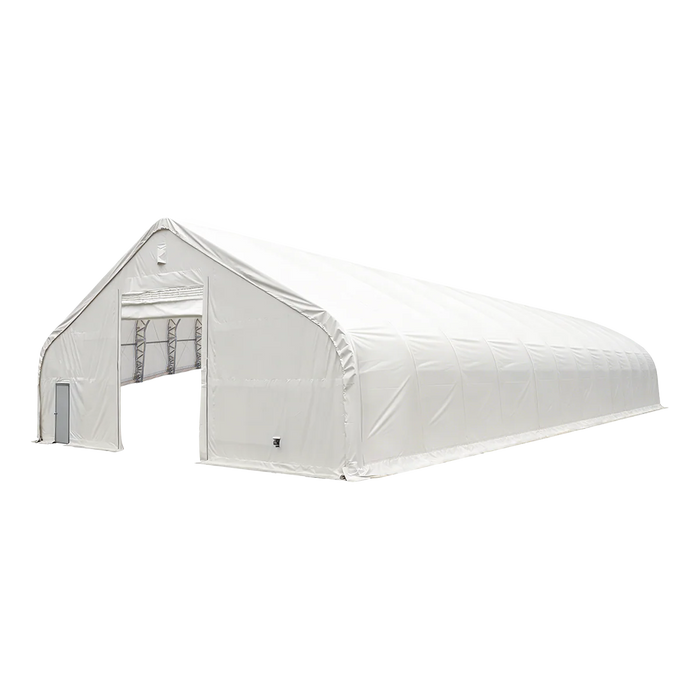 Snow Series™ 40' x 60' Dual Truss Storage Shelter, 25 PSF Snow Load Rated, Engineering Drawing, Heavy Duty 21 oz PVC Cover & Drive Through Doors, TMG-DTE4060-SR25
