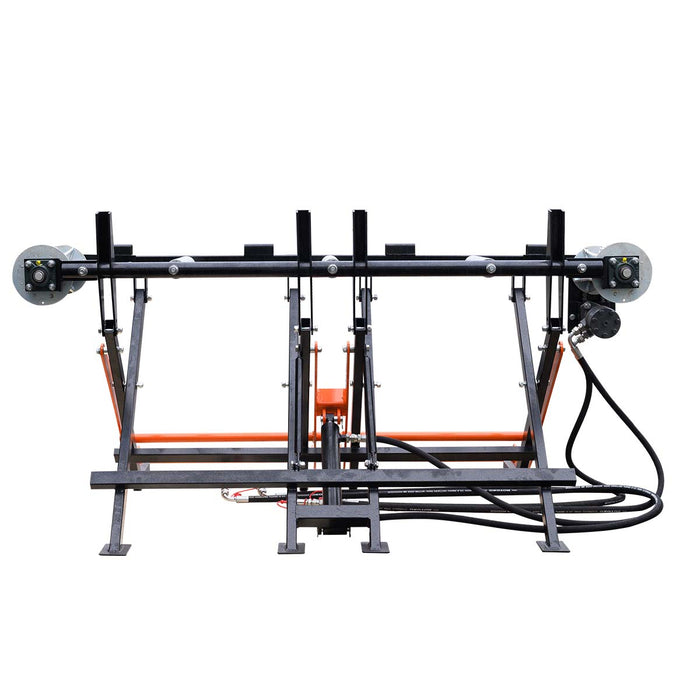 TMG-LLS16 1000 lb hydraulic log lift with chain drive infeed for TMG-GLS16 firewood processor
