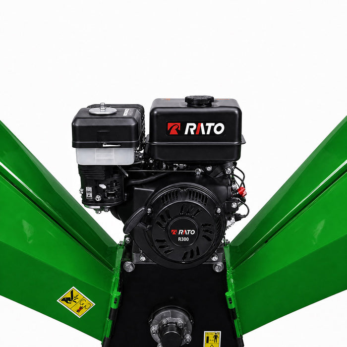 4" Wood Chipper, 10HP Gas Engine, 360° Rotating Discharge Chute, 2" Hitch Tow-Behind, SF-GWC4L