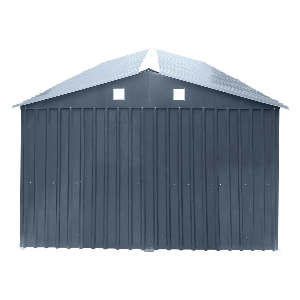 TMG 10' x 20' Metal Garage Shed with Double Front Doors and Side