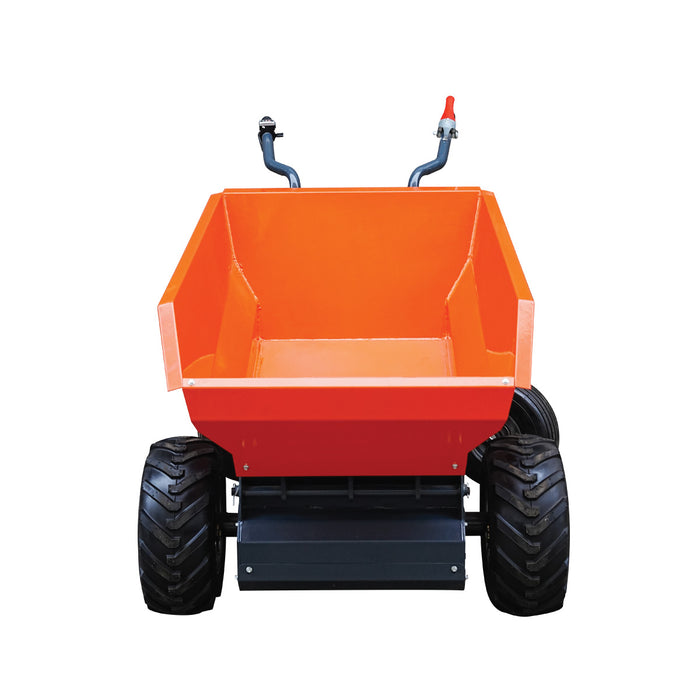 1100 lb wheeled dumper with hydraulic tipping and 48V 1.3 HP motor TMG-MD500