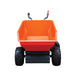 1100 lb wheeled dumper with hydraulic tipping and 48V 1.3 HP motor TMG-MD500