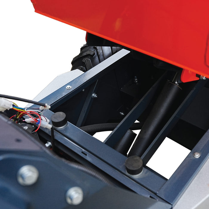 1100 lb wheeled dumper with hydraulic tipping and 48V 1.3 HP motor TMG-MD500