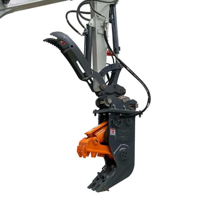 Hydraulic Pulverizer for 4-8 Ton Excavators, 30 Ton Crushing Force, Concrete Crusher, Rebar Cutting Jaw, TMG-EHP30