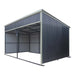 12' x 20' horse run-in shed with portable skid mount and wide front opening for livestock shelter TMG-MSK1220