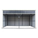 12' x 20' horse run-in shed with portable skid mount and wide front opening for livestock shelter TMG-MSK1220