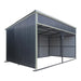 12' x 20' horse run-in shed with portable skid mount and wide front opening for livestock shelter TMG-MSK1220
