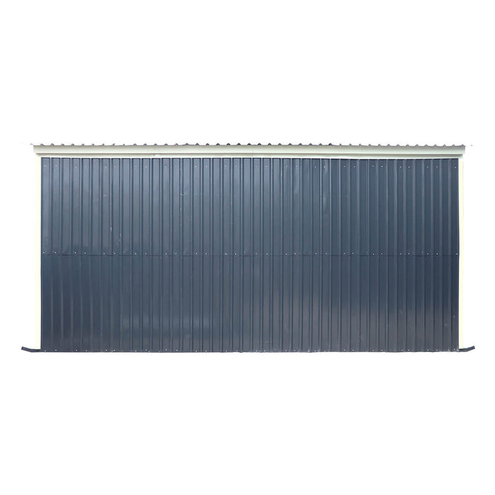 12' x 20' horse run-in shed with portable skid mount and wide front opening for livestock shelter TMG-MSK1220