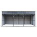 12' x 27' horse run-in shed with portable skid mount and open front livestock shelter TMG-MSK1227