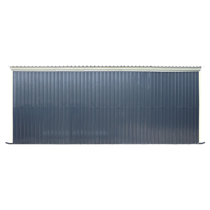 12' x 27' horse run-in shed with portable skid mount and open front livestock shelter TMG-MSK1227