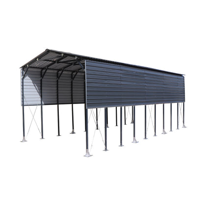 Abri de bateau métallique 3,6 m x 9,1 m, hauteur de pointe 3,75 m, hauteur libre 3,35 m TMG-MSB1230