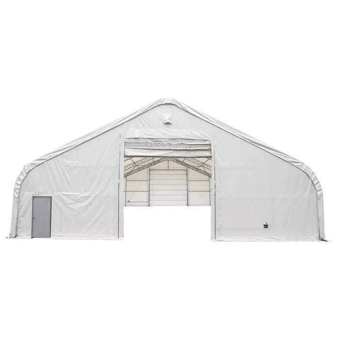 Snow Series™ 40' x 60' Dual Truss Storage Shelter, 35 PSF Snow Load Rated, Engineering Drawing, Heavy Duty 21 oz PVC Cover & Drive Through Doors, TMG-DTE4060-SR35