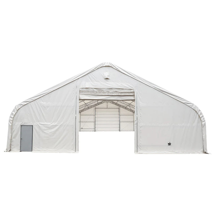Snow Series™ 40' x 60' Dual Truss Storage Shelter, 25 PSF Snow Load Rated, Engineering Drawing, Heavy Duty 21 oz PVC Cover & Drive Through Doors, TMG-DTE4060-SR25