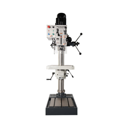 Machine à percer, tarauder et fraiser 15" x 12", moteur 2 CV 220V, colonne extra-haute, tête pivotante à 360° avec inclinaison de ±90°, TMG-MT45UD