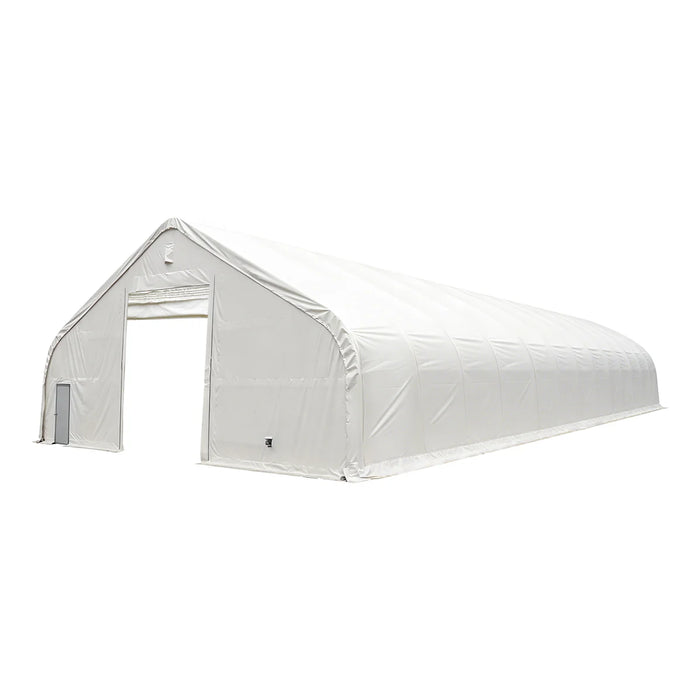 Snow Series™ 40' x 60' Dual Truss Storage Shelter, 25 PSF Snow Load Rated, Engineering Drawing, Heavy Duty 21 oz PVC Cover & Drive Through Doors, TMG-DTE4060-SR25