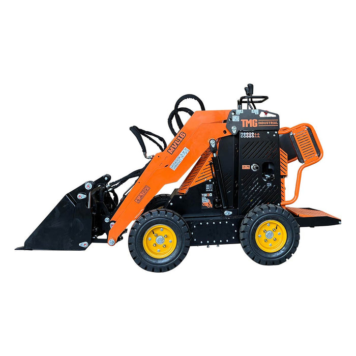 1630 lb wheeled stand-on skid steer with 420cc 11.5 HP gas engine and 30 inch bucket TMG-MVL16