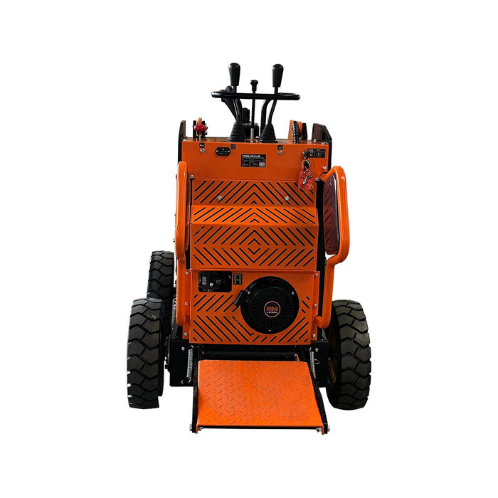 1630 lb wheeled stand-on skid steer with 420cc 11.5 HP gas engine and 30 inch bucket TMG-MVL16