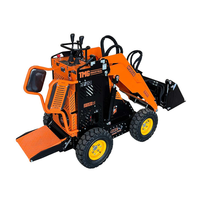 1630 lb wheeled stand-on skid steer with 420cc 11.5 HP gas engine and 30 inch bucket TMG-MVL16