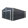 16' x 24' Metal Garage Shed with Swing Front & Side Doors, 10'6" Peak Height, TMG-MS1624A