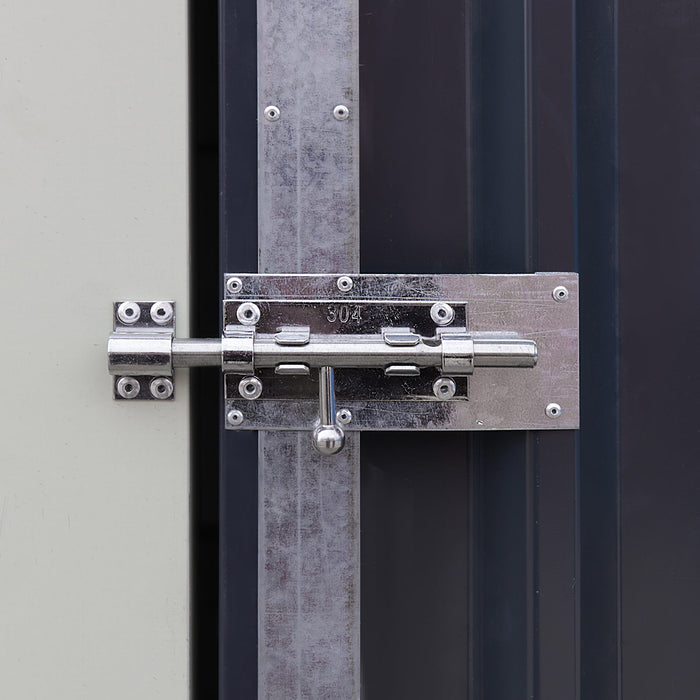 TMG-MS1624A 16' x 24' metal garage shed with swing front and side doors and 10'6" peak height
