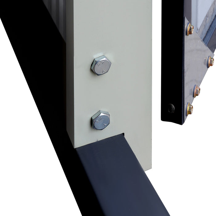 16' x 24' Metal Garage Shed with Swing Front & Side Doors, 10'6" Peak Height, TMG-MS1624A