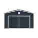 TMG-MS1624A 16' x 24' metal garage shed with swing front and side doors and 10'6" peak height
