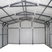 TMG-MS1624A 16' x 24' metal garage shed with swing front and side doors and 10'6" peak height
