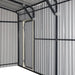 TMG-MS1624A 16' x 24' metal garage shed with swing front and side doors and 10'6" peak height
