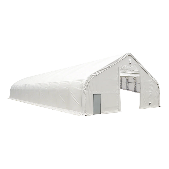Snow Series™ 40' x 60' Dual Truss Storage Shelter, 25 PSF Snow Load Rated, Engineering Drawing, Heavy Duty 21 oz PVC Cover & Drive Through Doors, TMG-DTE4060-SR25