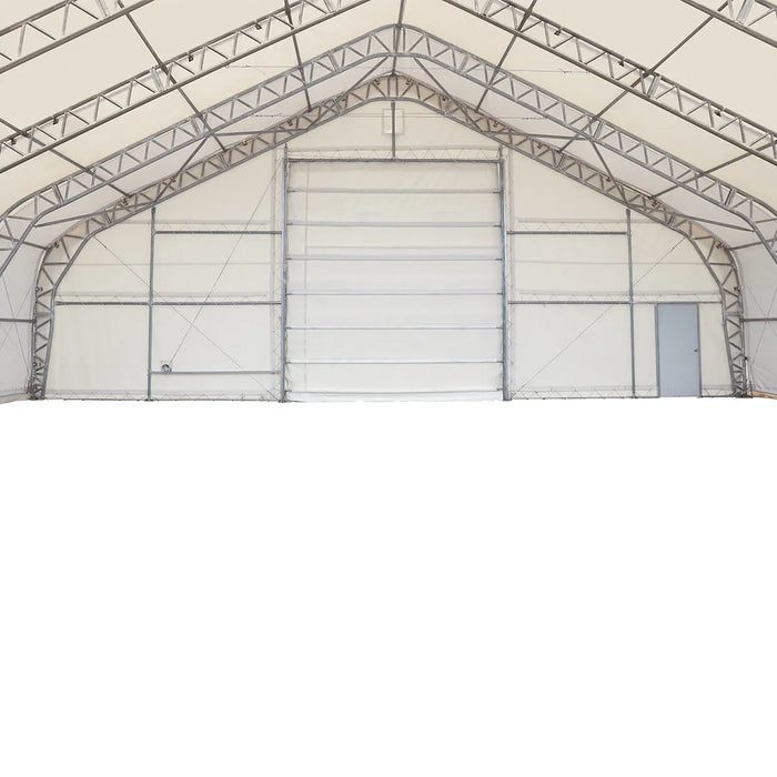 Snow Series™ 40' x 60' Dual Truss Storage Shelter, 35 PSF Snow Load Rated, Engineering Drawing, Heavy Duty 21 oz PVC Cover & Drive Through Doors, TMG-DTE4060-SR35
