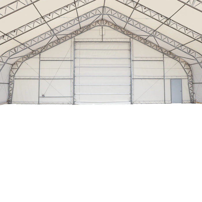 Snow Series™ 40' x 60' Dual Truss Storage Shelter, 25 PSF Snow Load Rated, Engineering Drawing, Heavy Duty 21 oz PVC Cover & Drive Through Doors, TMG-DTE4060-SR25