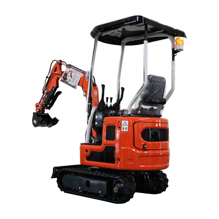 Compact Mini Excavator, 13.5 HP Briggs & Stratton XR Gas Engine, 61-½" Max. Digging Depth, 1900 Lb Operating Weight TMG-MVE08