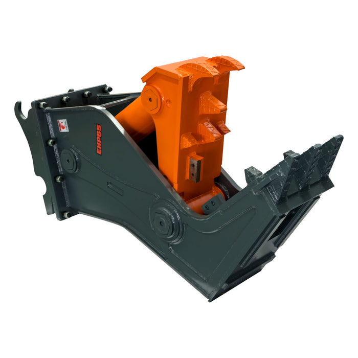 Hydraulic Pulverizer for 10-18 Ton Excavators, 65 Ton Crushing Force, Concrete Crusher, Rebar Cutting Jaw, TMG-EHP65