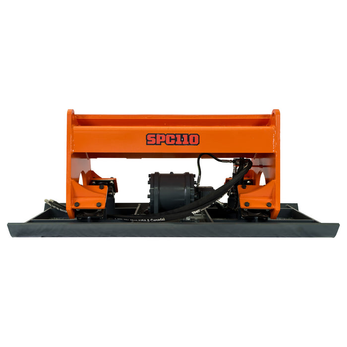 72" Skid Steer Plate Compactor Attachment, 11000lb Compaction Force, Quick Attach, TMG-SPC110