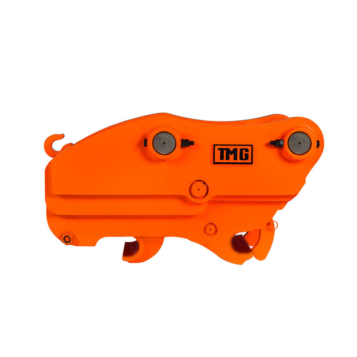 TMG Industrial Quick Coupler for Excavator, 1-¾” Pin Diameter, 8-½”-10-½” Pin Spread, Built-In Lifting Point (3300 Lb Rating), TMG-EQC44