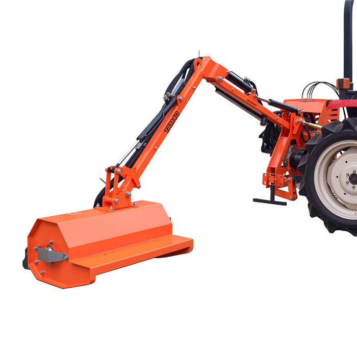 40" Side Boom Mower, Hydraulic Reach Arm, Tractor-Mounted, Cat 1, 114" Reach TMG-TAM40
