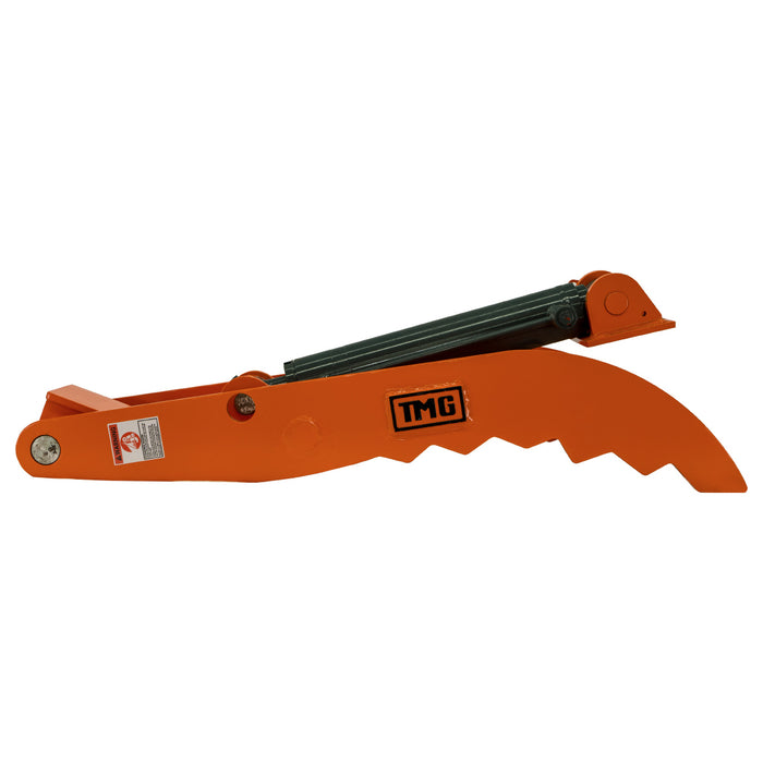 Hydraulic Thumb for 4-8 Ton Excavators, 2 Tines, Weld-On Base Plate, TMG-EHT08